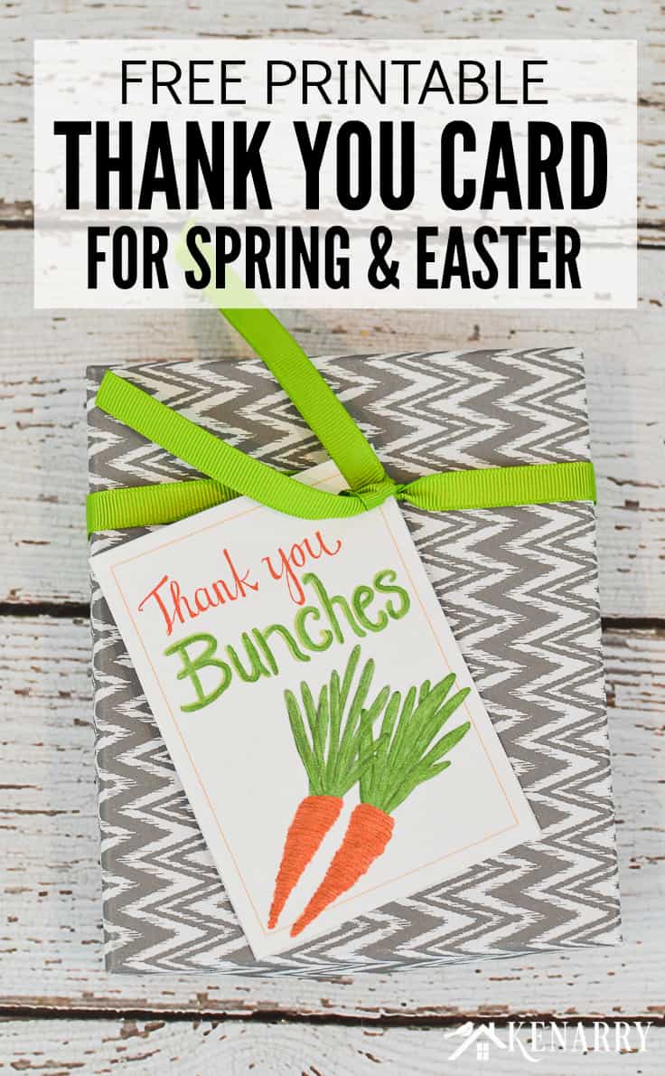 spring thank you cards: free printable tags | kenarry